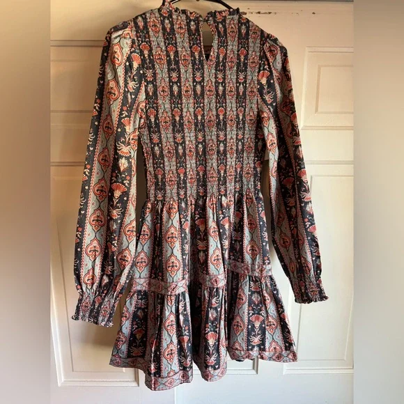 Hill House Mini Dress - Blue and Pink Pattern NWT size XS - Picture 3 of 7